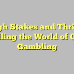 High Stakes and Thrills: Unveiling the World of Online Gambling